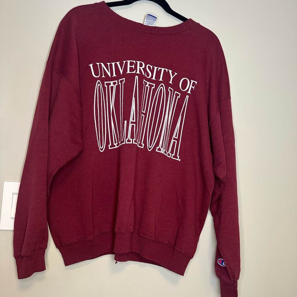 Champion University of Oklahoma Sooners Sweatshirt – Maroon